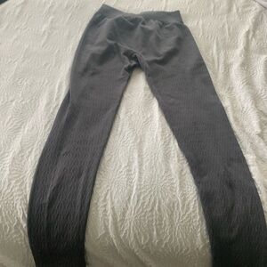 Gray fleece lined leggings